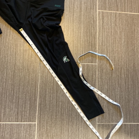 PINK Victorias Secret Black Leggings MSU Michigan State University Small… - Picture 6 of 10